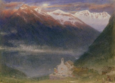 De kloof van Gondo, Simplon door Albert Goodwin